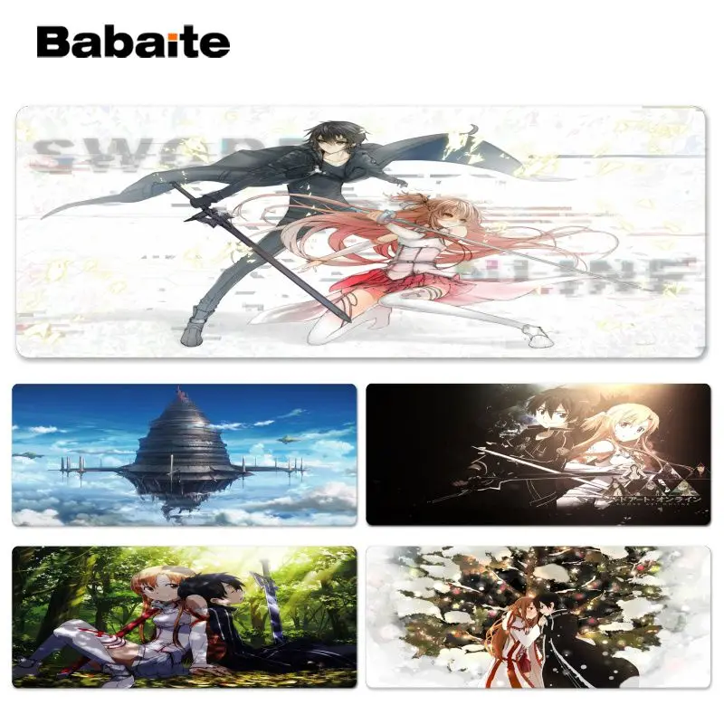 Babaite SAO DIY дизайн игровой с узором коврик для мыши Размер 40x90 см компьютерный |