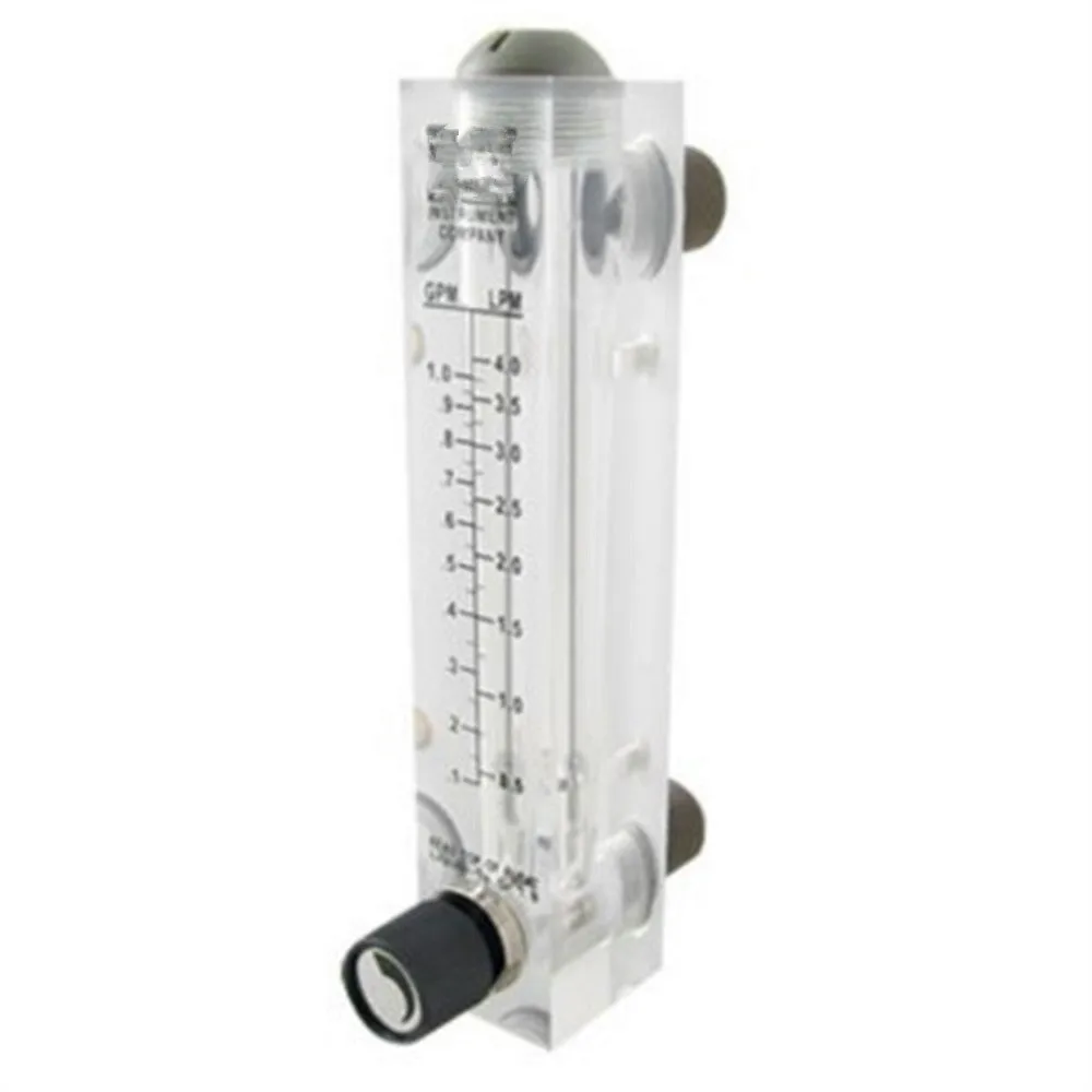 

1 PC LZM-15 Adjustable Knob 0.1-1 GPM Panel Type Water Flow Meter Free Shipping