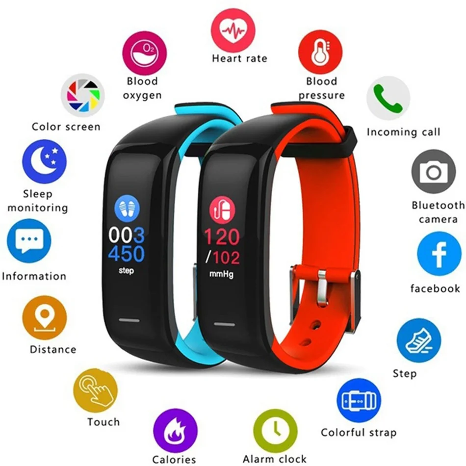 KISSCASE для бега, Bluetooth, чехол для телефона, сумка для iPhone X 7, samsung, Xiaomi, зарядка экрана, умный браслет на запястье, Мобильный смарт-браслет