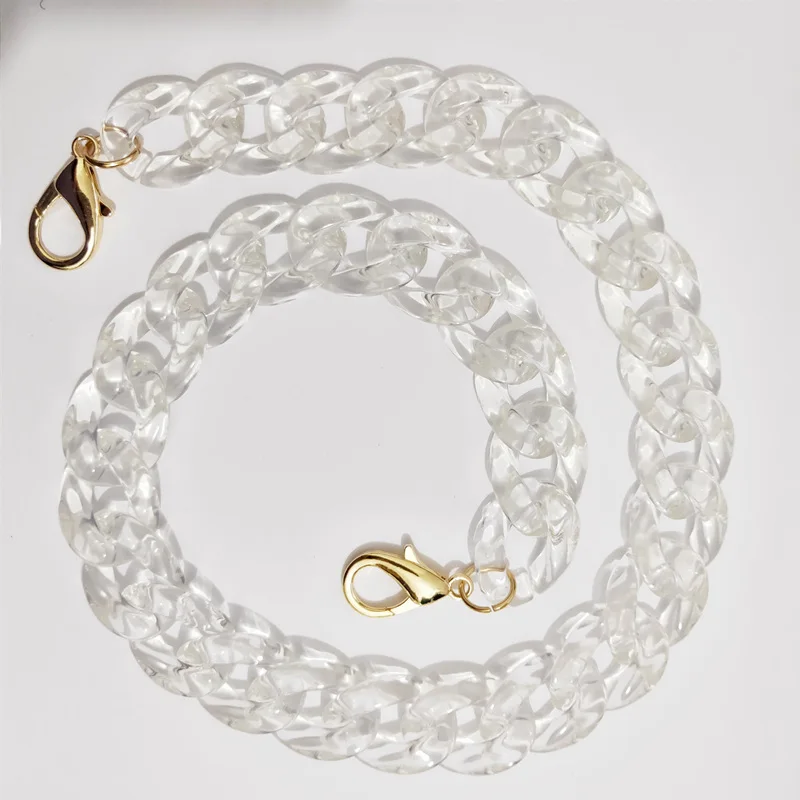 10 IKE MARTI 1 шт. 60/120 см акриловой смолы цепи для accessorieshandiy Для женщин Пластик кошелек цепи ремни для Сумки - Цвет: 10