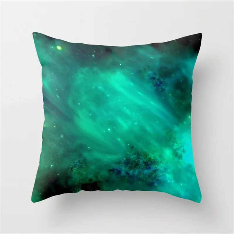 1PCS 45x45CM Green Series Cushion Cover Polyester Peach Skin Geometric Decorative Pillowcase for Sofa Bed Living Room Home Decor | Дом и сад