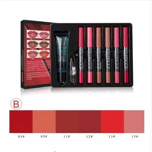 MENOW бренд make up set 6 kiss proof губная помада и точилка для карандашей удаления