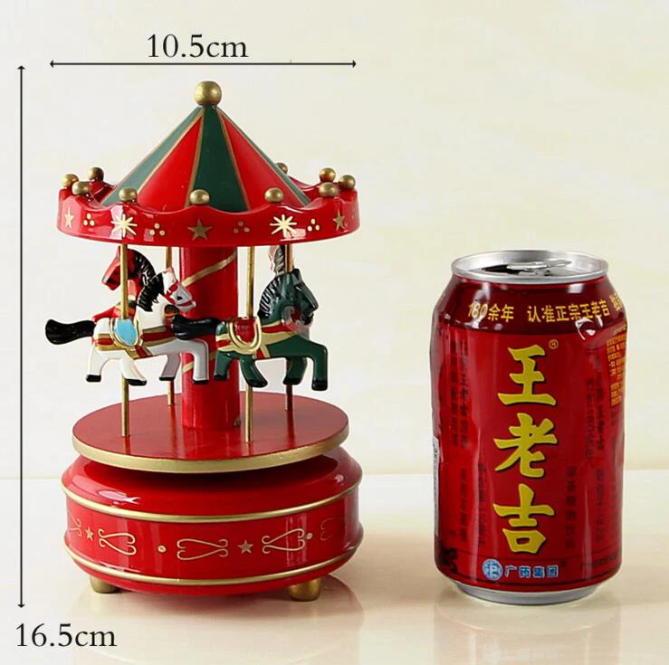 Европейский деревянная карусель музыкальная шкатулка детей Штаны для девочек с