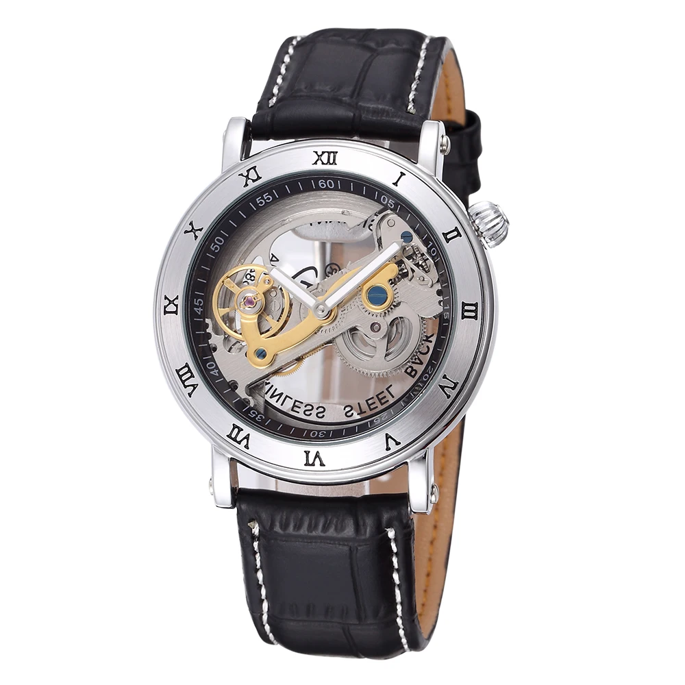 SHENHUA модные повседневные мужские механические часы Heren Horloges с автоматическим перемещением, мужские наручные часы Relogio Masculino
