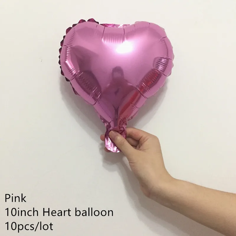 10pcs pink heart Baby Shower баннер его мальчик/девушка воздушный шар "Конфетти" Детские Пол раскрыть День рождения украшения подарок для детей вечерние Декор поставки - Цвет: 10pcs pink heart