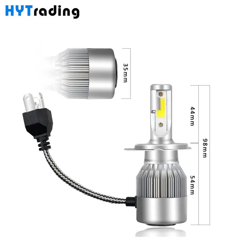 Luces Led Para Auto H4 H7 H1 H13 9005 9006 Светодиодные Автомобильные фары светодиодные лампы H11