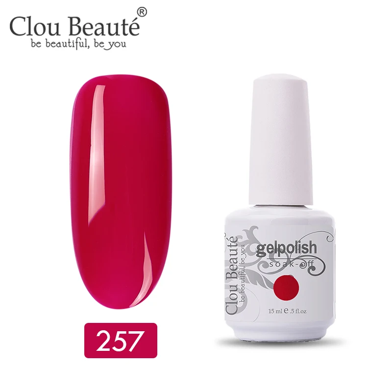 11257 Clou Beaute 47 цветов УФ-гель для ногтей Топ УФ светодиодный гель лак для ногтей Гибридный Полупостоянный Гель-лак для ногтей - Цвет: 11257