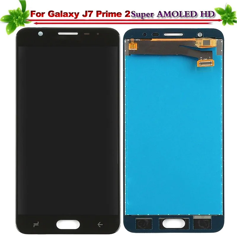 Super Amoled для samsung Galaxy J7 Prime 2 2018 G611M G611K G611 G611F ЖК Дисплей Сенсорный экран планшета
