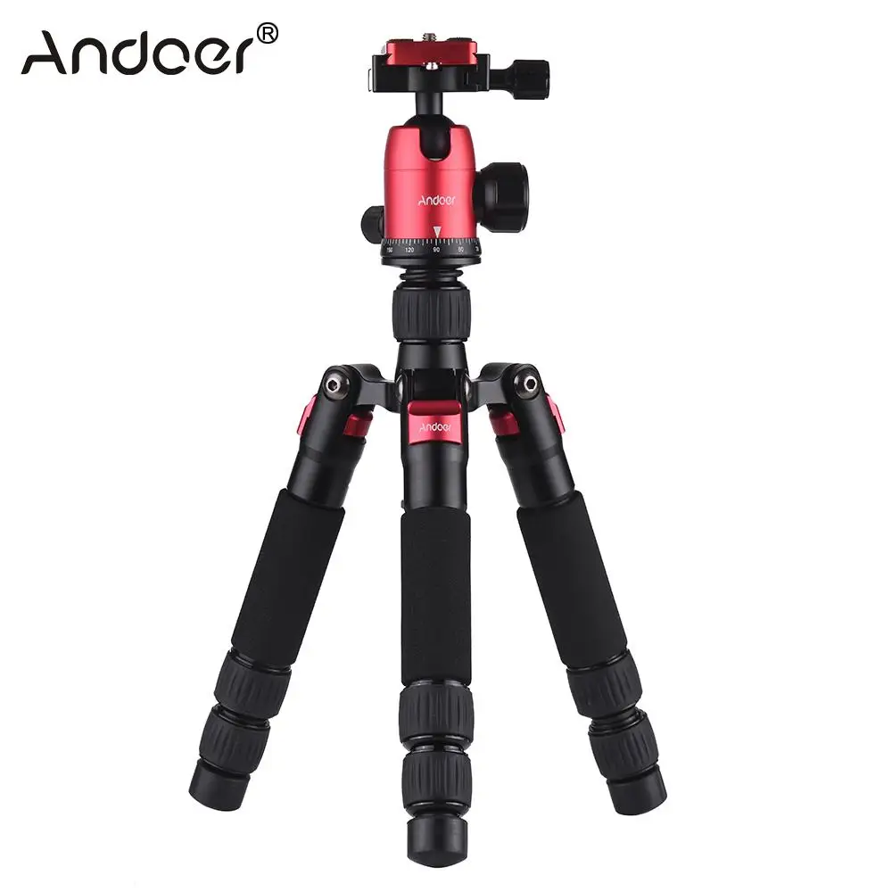Andoer DT-02 мини портативный Настольный Штатив с шаровой головкой БЫСТРОРАЗЪЕМНАЯ