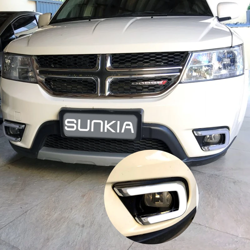 SUNKIA светодиодный дневные ходовые огни дневного светильник с отверстием для