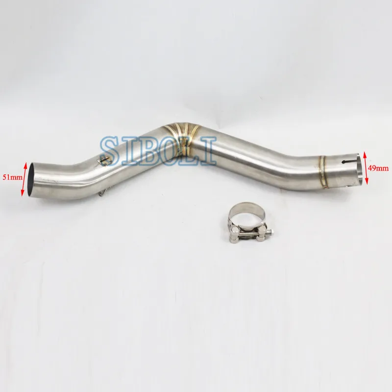 Для Benelli TRK502 выхлопная полная система мотоцикла без шнуровки глушитель Escape Mid Tube DB
