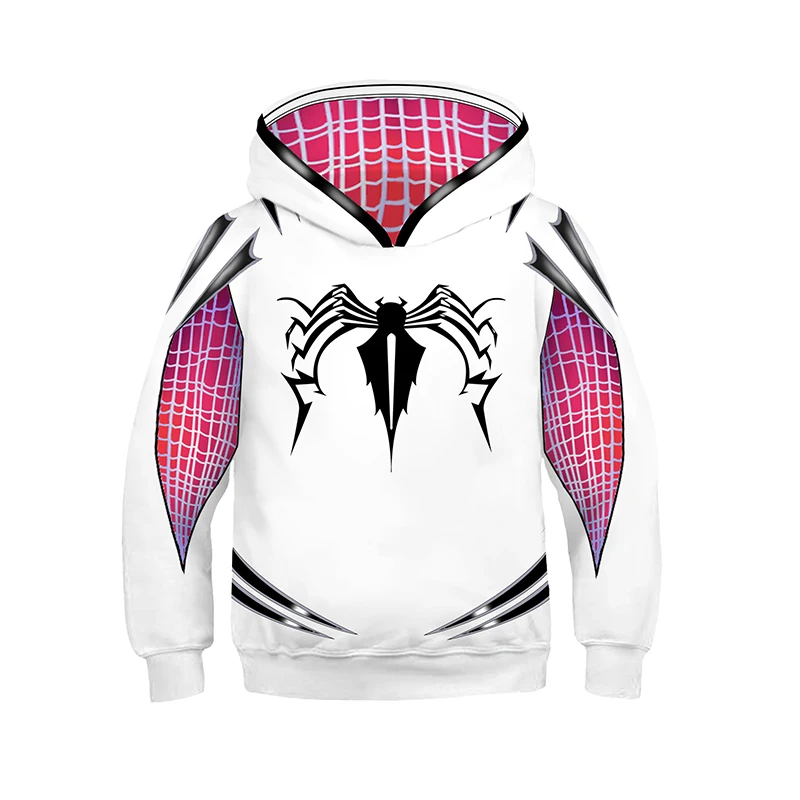 Spider Gwen2 Детский костюм в стиле аниме с 3D принтом «История игрушек»; толстовка супергероя Железного человека; толстовка с капюшоном для мальчиков и девочек; светильник Базза года; толстовка с изображением Человека-паука Вуди - Цвет: Spider Gwen2
