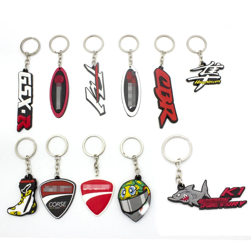 Универсальный брелок для мотоцикла, резиновый брелок для Honda Suzuk Kawasaki Yamaha Ducati KTM CBR GSXR GSX-R FZ1