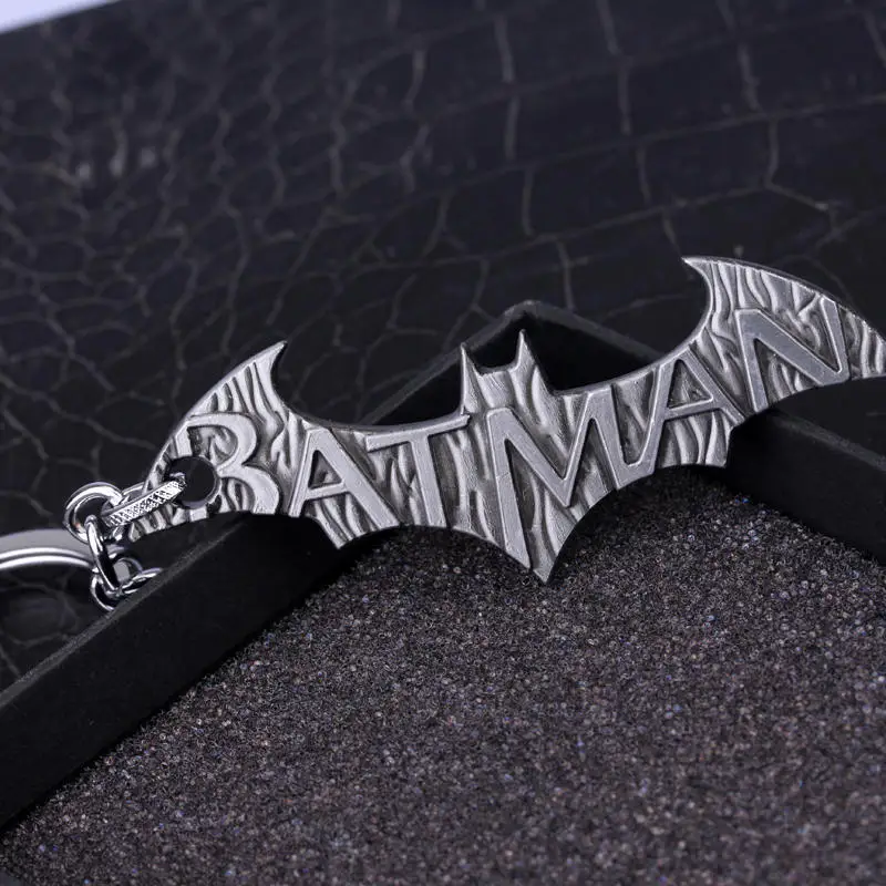Fashion Metal Jewelry Movie Series The Avengers Superhero Batman Keychain Chaveiro Big Bat Shape Key Ring | Украшения и