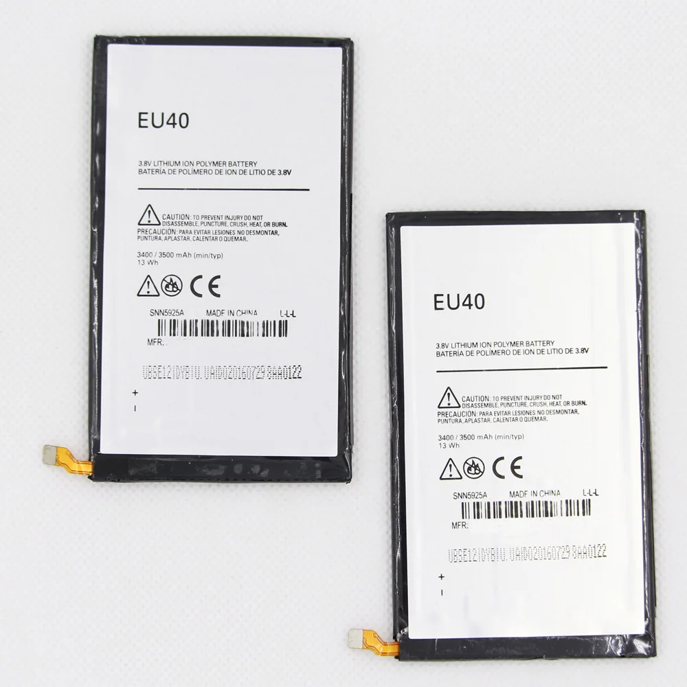 

2pcs/Lot ISUNOO 3500mAh EU40 Lithium Battery for Motorola Moto Droid Ultra XT1080MAXX Phone Batteries