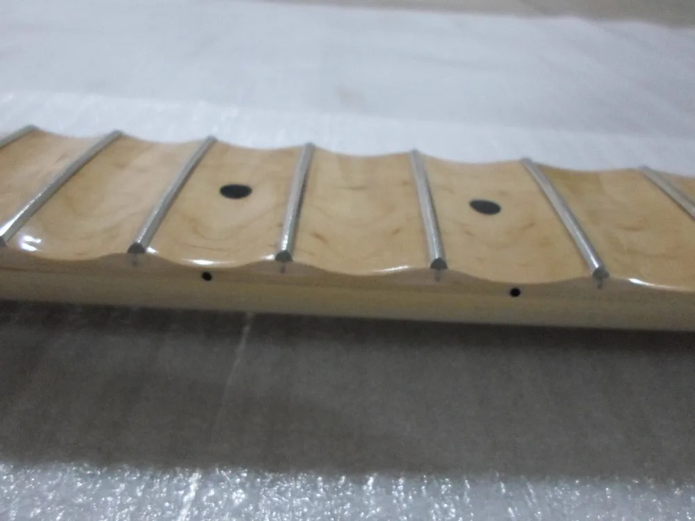 Full scalloped reverse Large headstock Guitar Neck Replacement 21 Fret Maple | Спорт и развлечения
