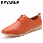 BEYARNE2019 женская обувь; Мягкая обувь из натуральной кожи на плоской подошве; Модные повседневные женские лоферы для вождения; Мокасины; Обувь; Большие размеры 35-44e156