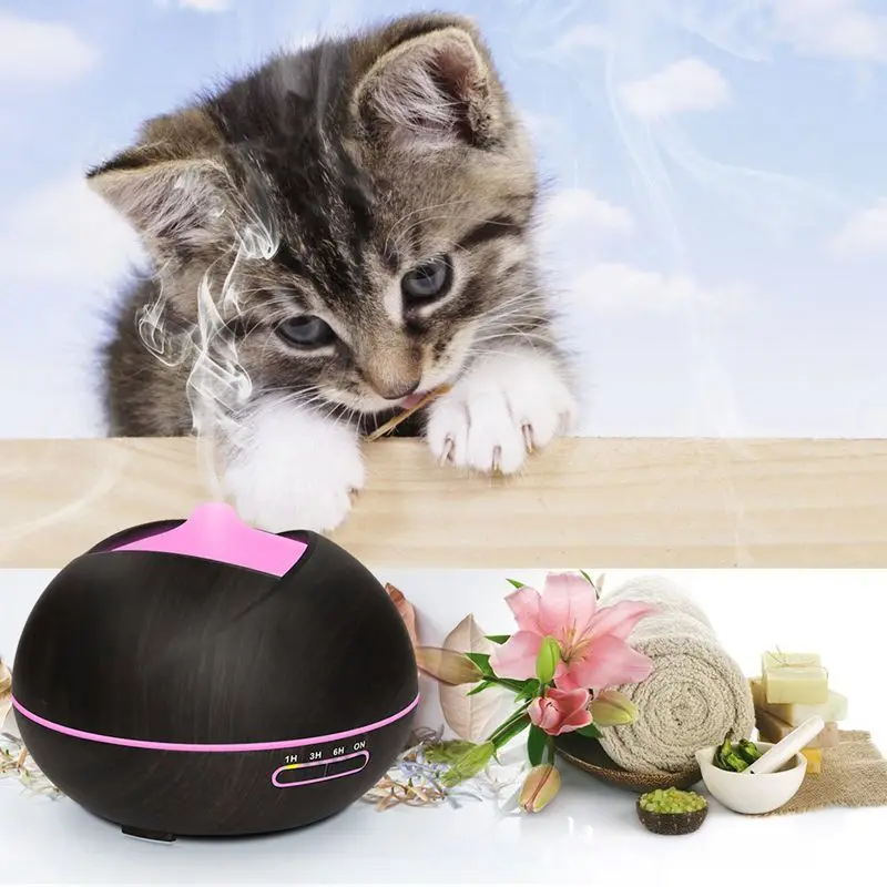 ЕС вилка 400 мл увлажнитель воздуха ультразвуковой ароматерапия диффузор с 7