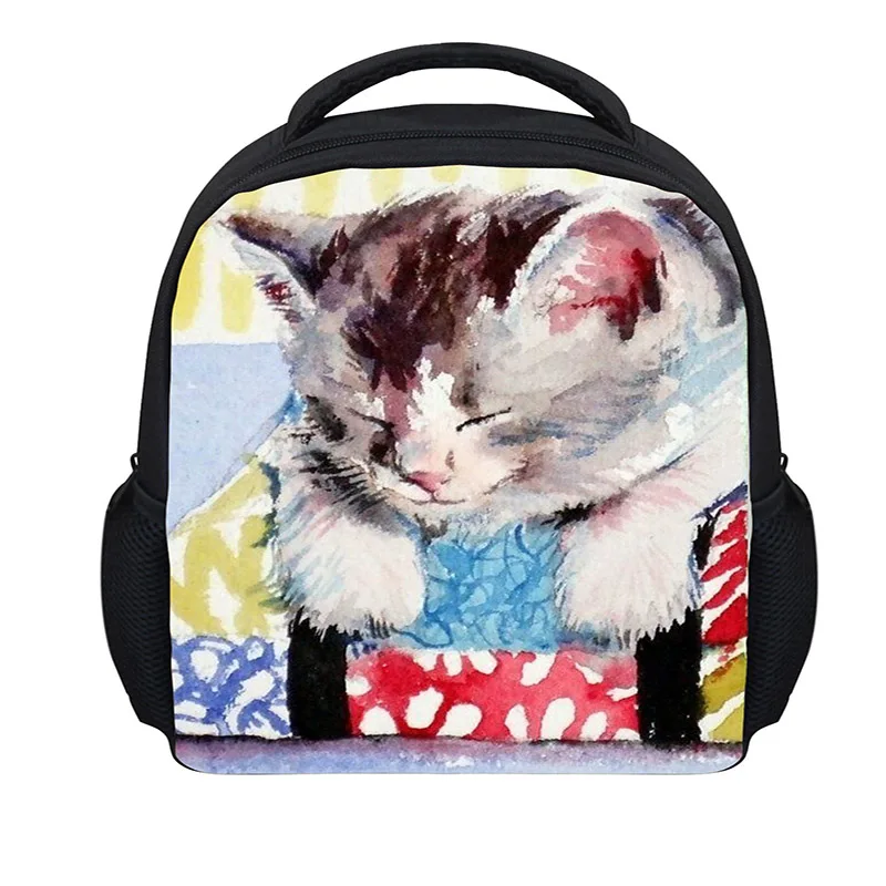 Детская школьная сумка THINK Cute Mini для девочек модная с мультяшным принтом кота