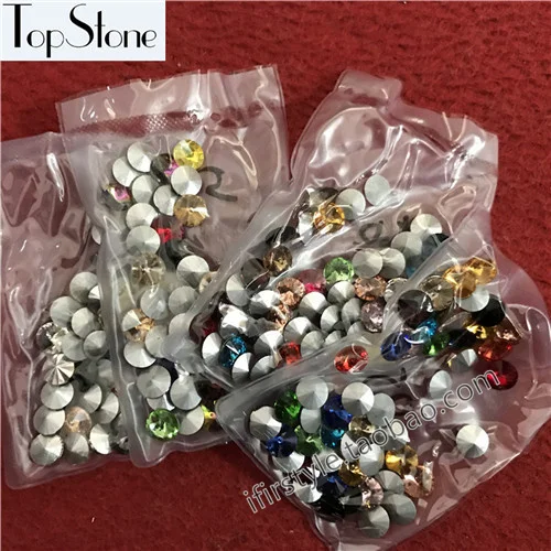 10mm 60pcs Микс цветов модные Rivoli камень Pointback круглые стеклянные кристаллы ювелирных изделий, DIY украшения 6 мм 8 мм, 10 мм, 12 мм, 14 мм, 16,18 мм - Цвет: 10mm 60pcs