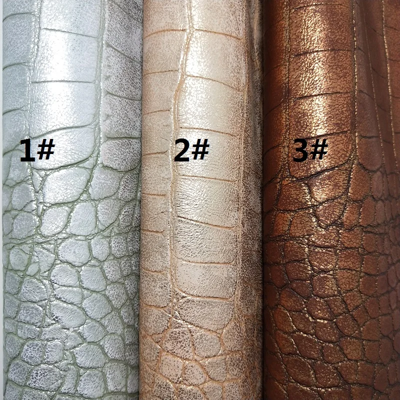1PC 21X29CM Synthetic Letaher, Cuero Sintetico Faux Leather Fabric Croco Leather For Making Bows and Other Accessories 5S05A