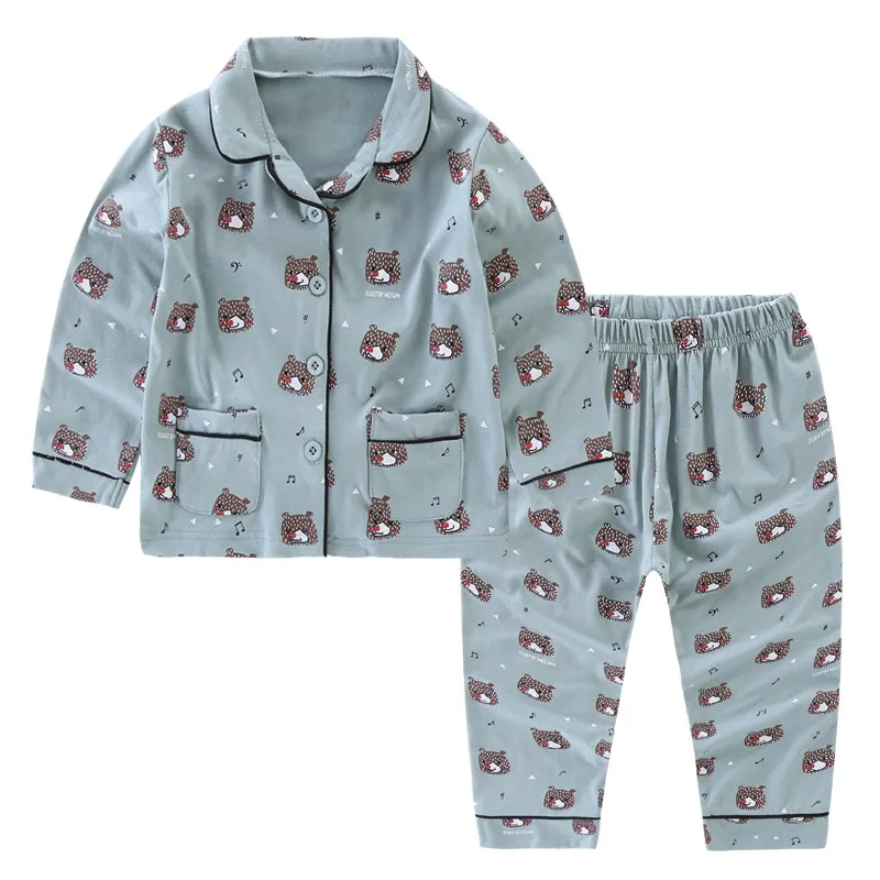 Пижама для девочек и мальчиков CROAL CHERIE осенняя пижама с длинным рукавом детей