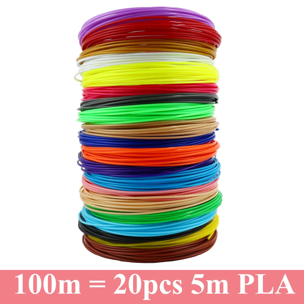 only 100m PLA Myriwell 3d Ручка, 3d Ручка для рисования, 100 м или 200 м, 1,75 мм, PLA нить для детей, подарок на день рождения, Обучающие игрушки, 3D-принтер, ручка - Цвет: only 100m PLA
