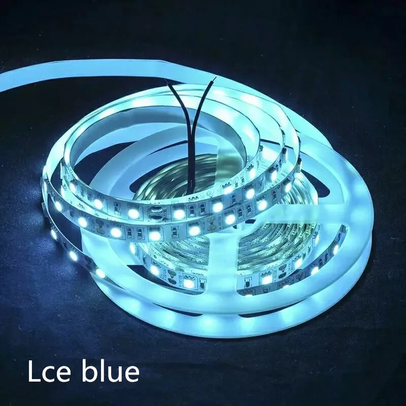 Светодиодная лента водонепроницаемая 5 м 12 В 1 рулон светильник 5050 RGB розовый