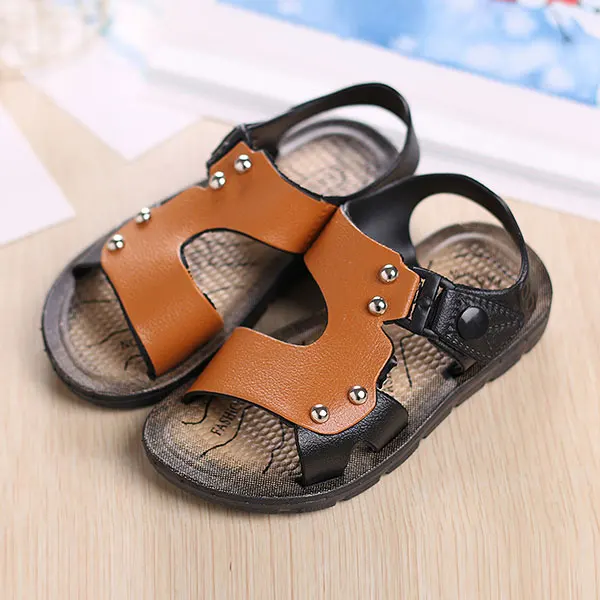 Лидер продаж 2020 летняя детская обувь сандалии для мальчиков модные Нескользящие