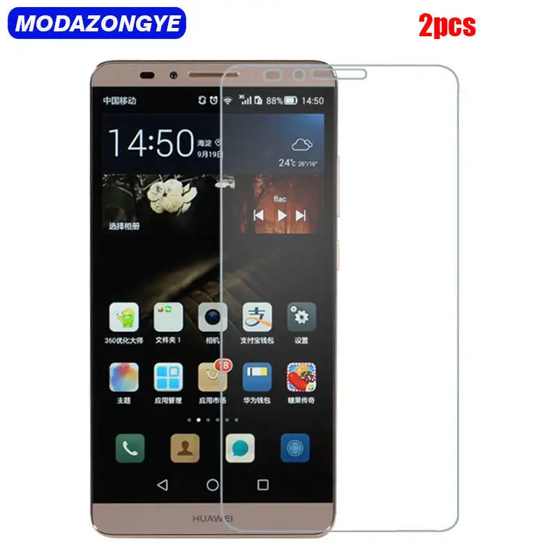 2 шт. защитная пленка для экрана Huawei Mate 7 закаленное стекло Mate7 Защитная Ascend