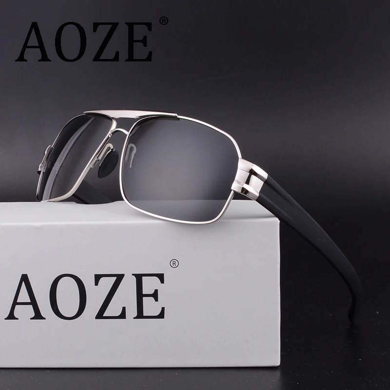 Мужские поляризованные солнцезащитные очки AOZE в стиле милитари uv400 для
