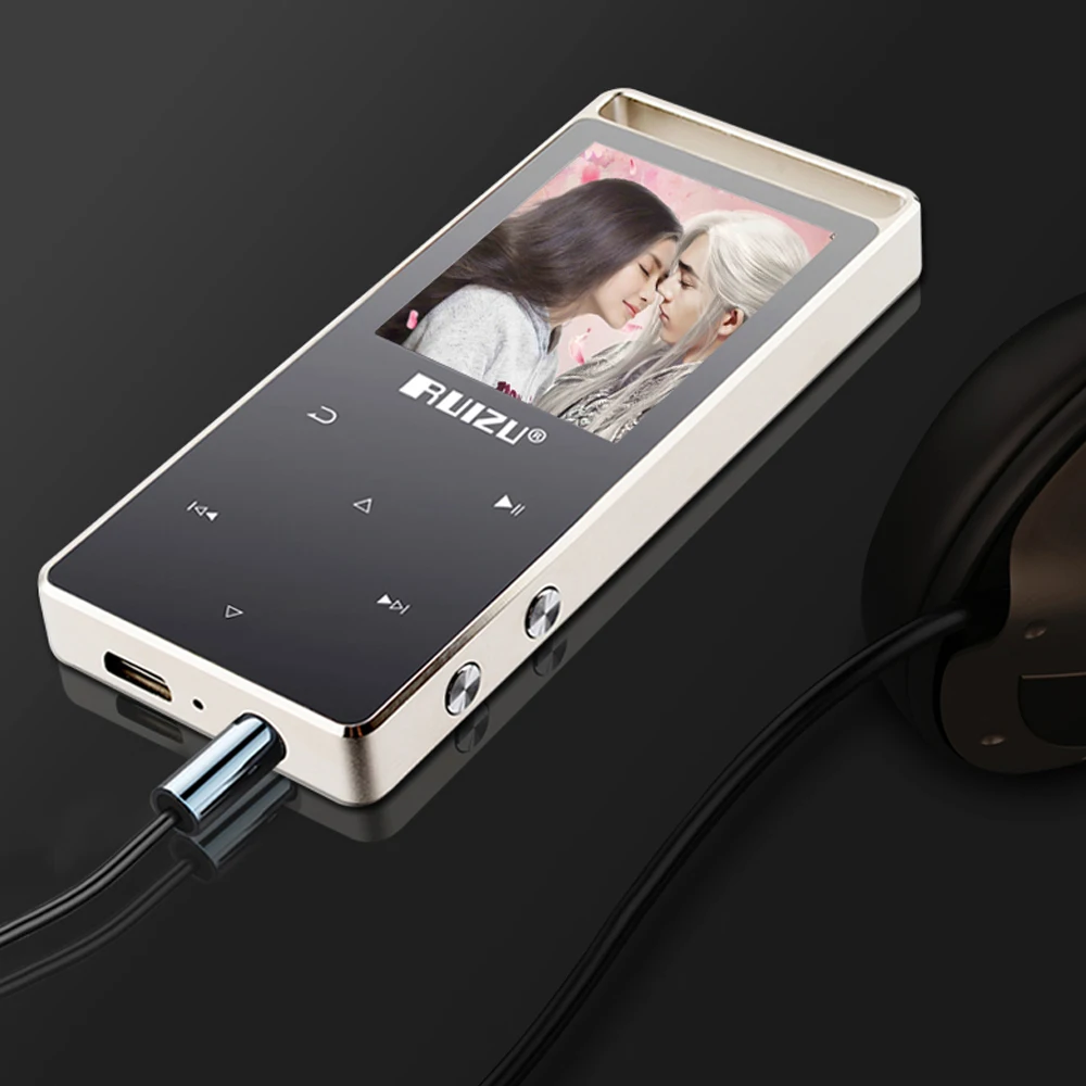 Сенсорный ключ Bluetooth MP3 плеер оригинал RUIZU D01 музыкальный 8 ГБ с fm радио запись