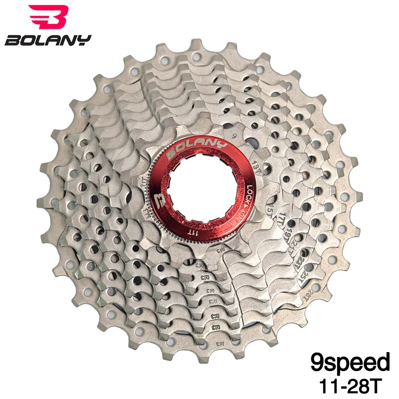 BOLANY 9 Speed Cassette 11-28T Wide Ratio Freewheel Mountain Bike MTB Bicycle Flywheel Sprocket Compatible with SIMANO | Спорт и