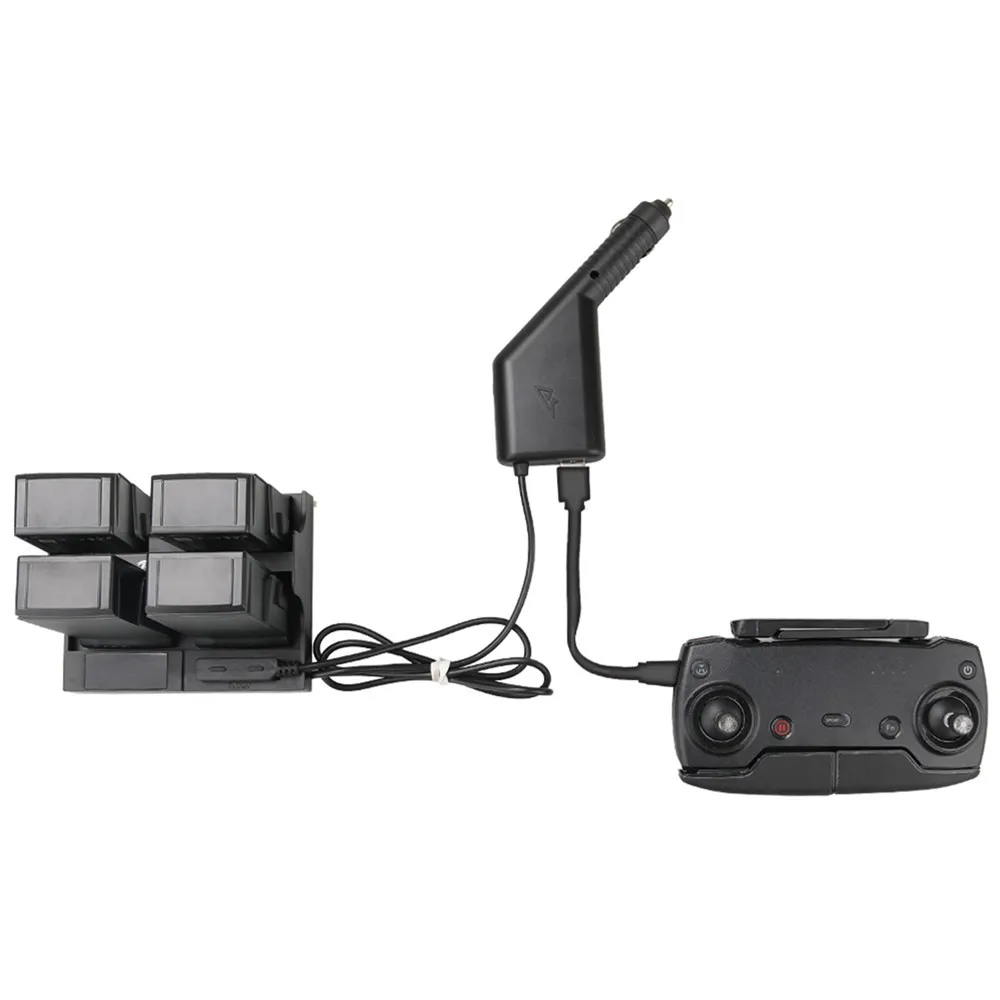 

2 in1 Car Charger For DJI Mavic Air Drone Remote Controller Battery Charger Balance Charger Hub with USB Charging Port