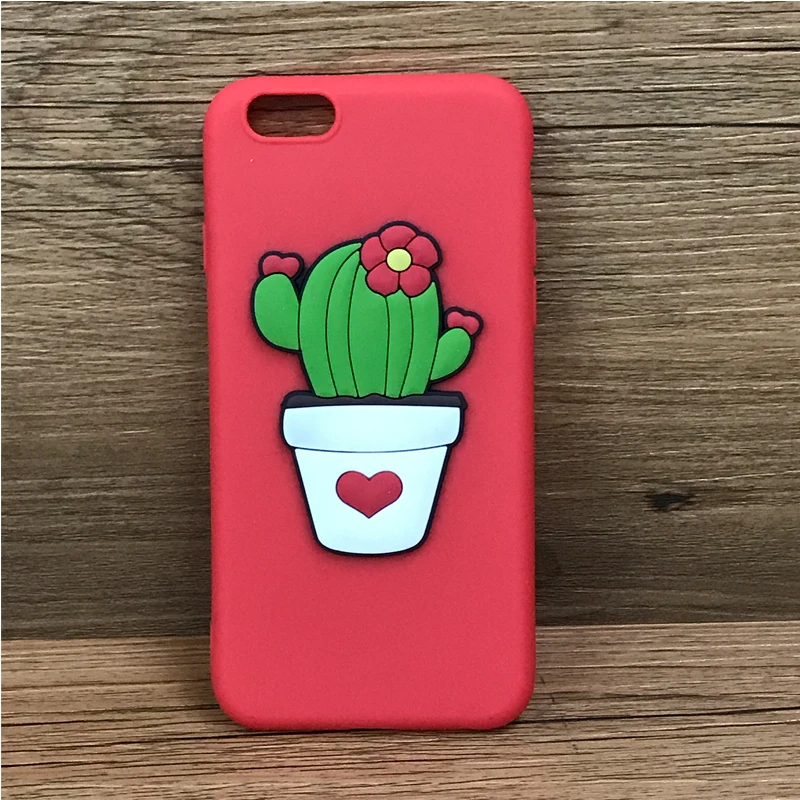 3D Cactus Cartoon 5.5'' Fitted Cases for Xiaomi Redmi Note 5A Dirt-resistant Matte Tpu Coves Mobile Phone Bags | Мобильные