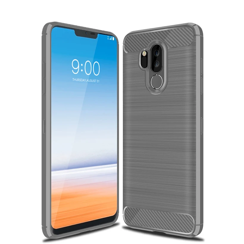 for LG Q9 one case Free shipping. Military drop metal brushed TPU soft cover fundas |