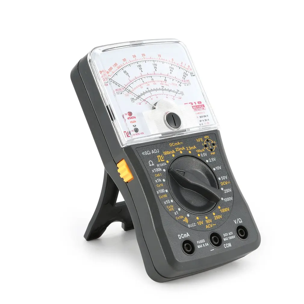 Портативный аналоговый мини мультиметр AC/DC Вольтметр Амперметр Сопротивление