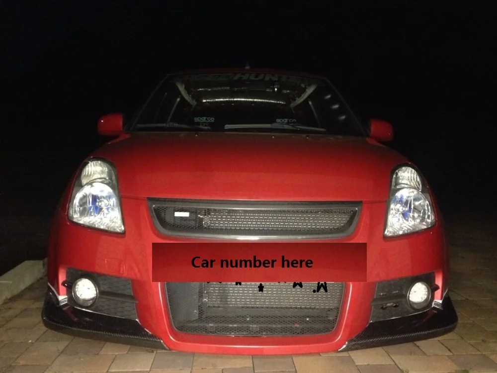 Автомобильная решетка для SUZUKI SWIFT GTI/Swift/LS 2006 2008 передняя из углеродного волокна