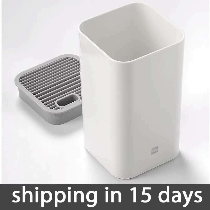 White Xiaomi Mijia Huohou нож стойка для накладных ногтей держатель многофункциональный инструмент держатель нож блок кухонные Топы трубчатая полка хромированная для кухни - Цвет: White