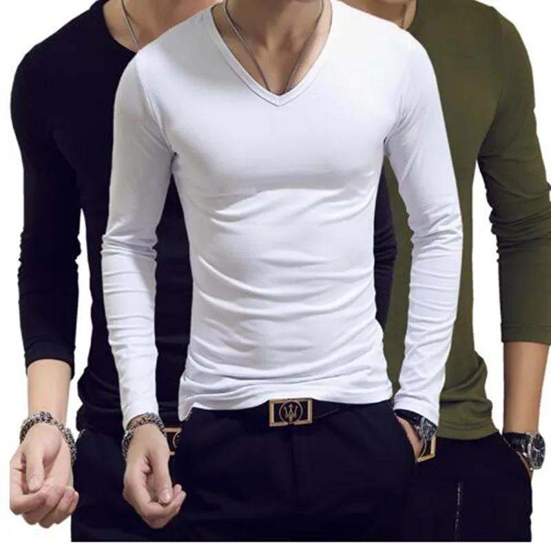 Мужская футболка с длинным рукавом армейский вентилятор Однотонная для