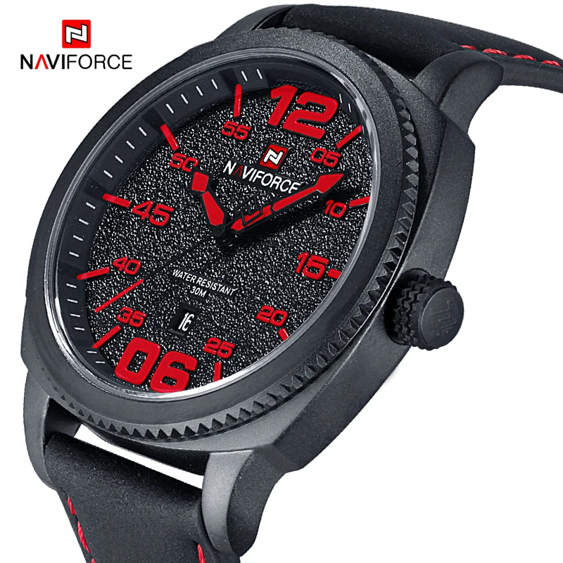 Naviforce Для мужчин Творческий моды Роскошные Наручные часы спортивные 30 м