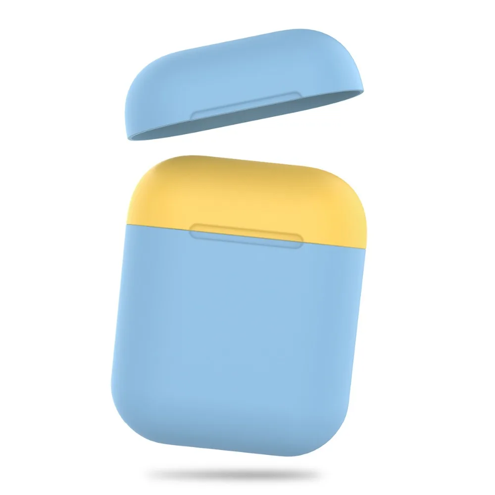 Duotone чехол для наушников для AirPods силиконовый защитный чехол для Apple AirPods чехол для зарядки противоударный защитный чехол