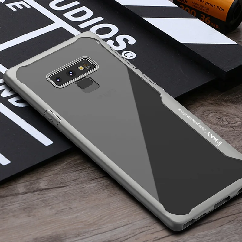 Gray Для samsung примечание 9 Чехол iPaky для samsung S9 S8 плюс силиконовые, акриловые Гибридный противоударный Прозрачный чехол для samsung S10 случае - Цвет: Gray
