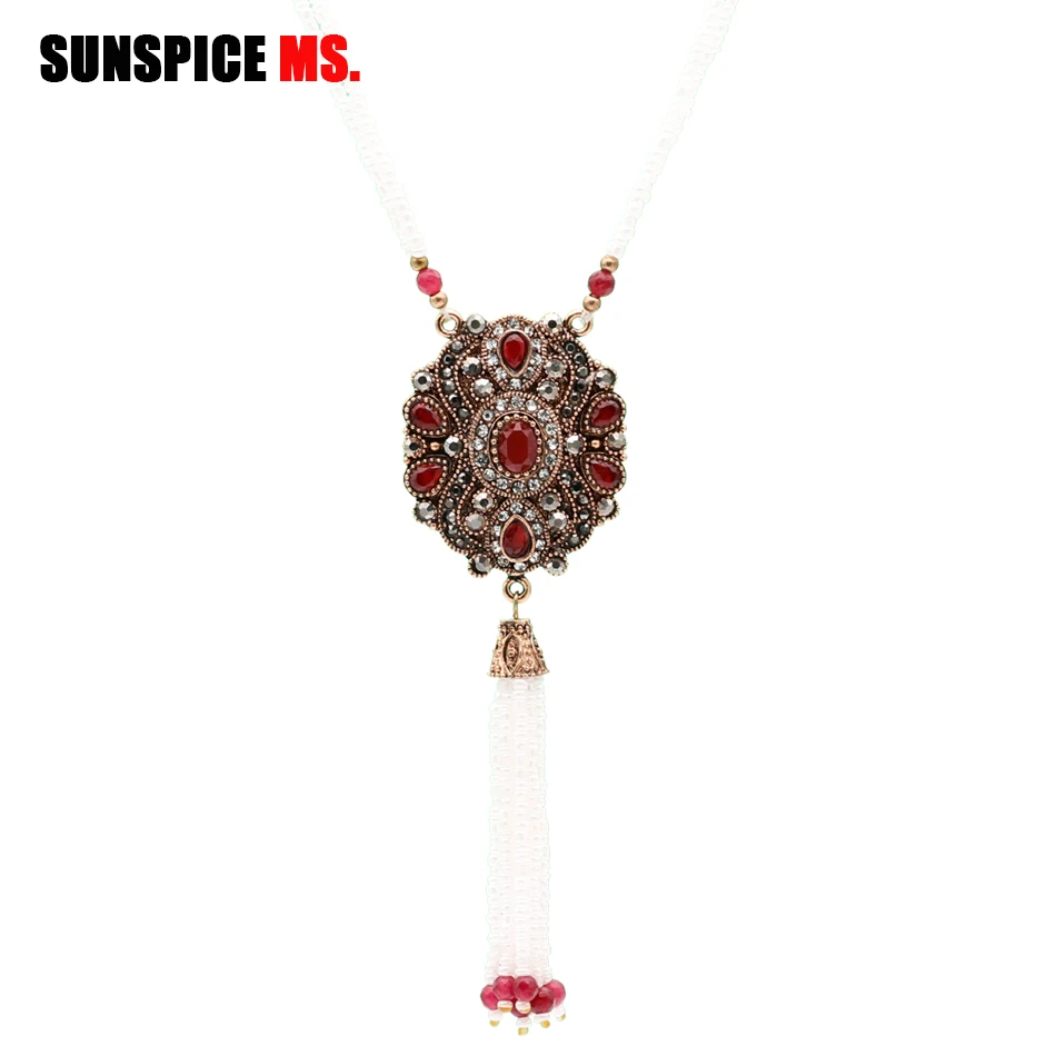 Женское винтажное ожерелье с длинными африканскими бусами|long necklace|long necklace womenchain |