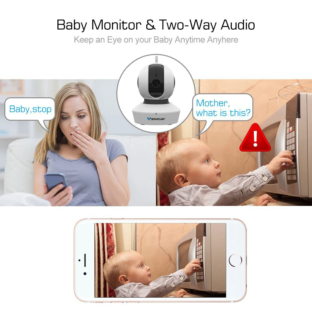 VStarcam 2MP HD 1080 P/720 P Wi Fi ip-камера видеонаблюдения беспроводная домашняя камера безопасности аудио ipcam Интерком IR Cut Onvif Eye4 APP