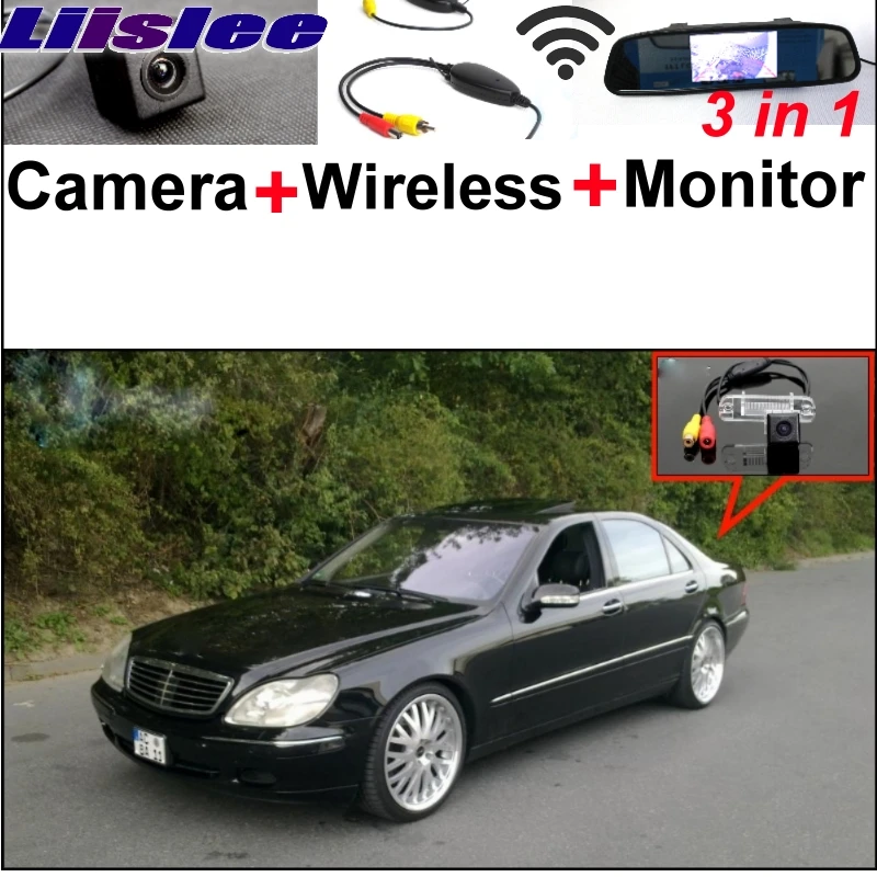 Lisslee Камера+ Беспроводной приемник+ Мониторы парковка Системы для Mercedes Benz S MB W220 S280 320 400 350 430 500 600 55 63 65