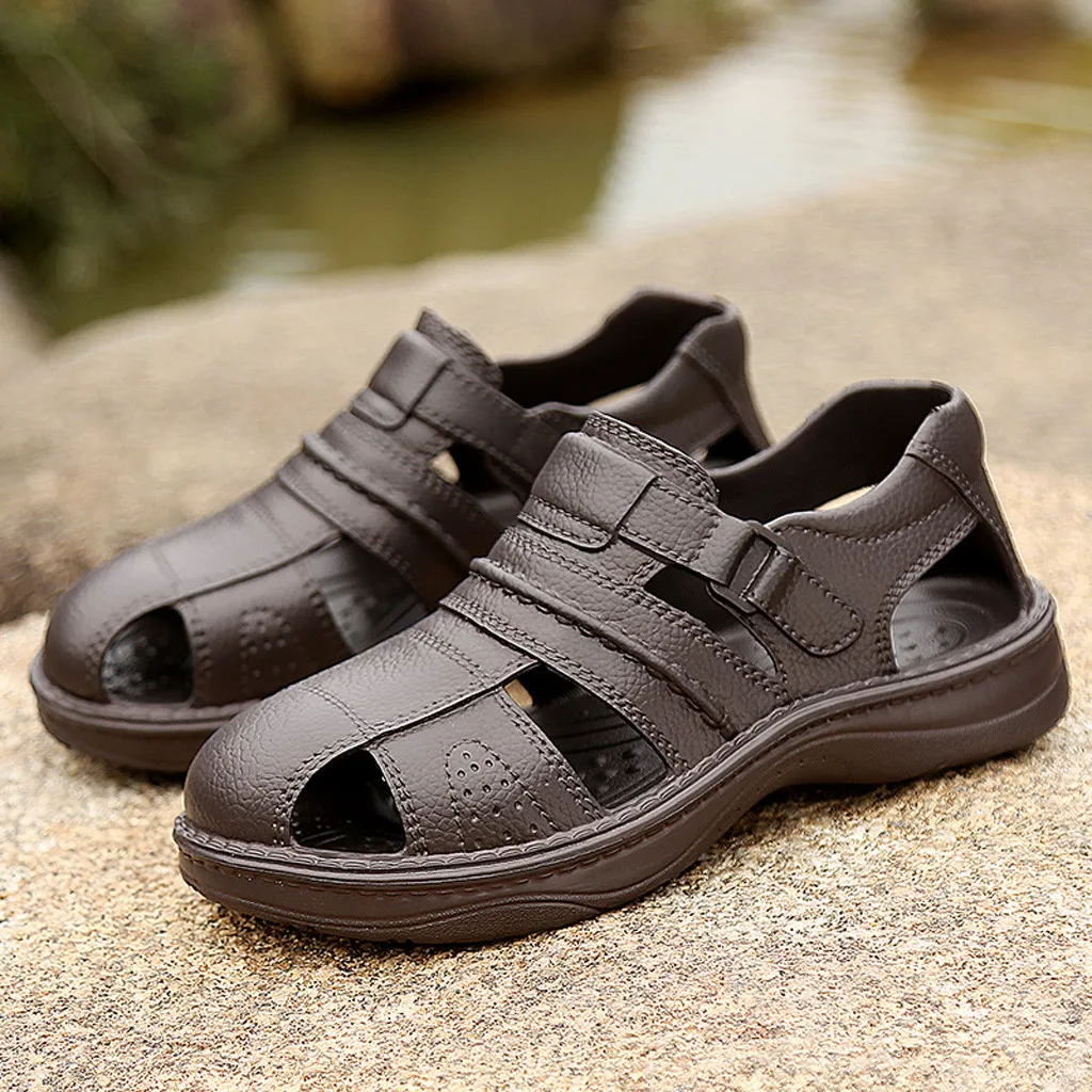 JAYCOSIN Sandals Men Hombre Men's Casual Beach Shoes Hole Wading Thick-Soled Non-Slip Openwork Walking | Обувь