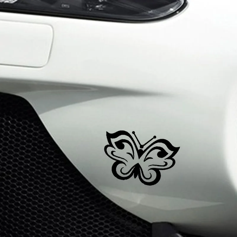 

YJZT 14.3CM*9.5CM Nifty Butterfly Minimalist Original Vinyl Decal Nice Car Sticker Black/Silver C19-0877