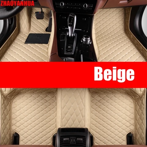Beige Автомобильный коврик для Toyota rav4 rav 4 2007 аксессуары водонепроницаемый кожаный автомобильный коврик подкладка коврики - Название цвета: Beige