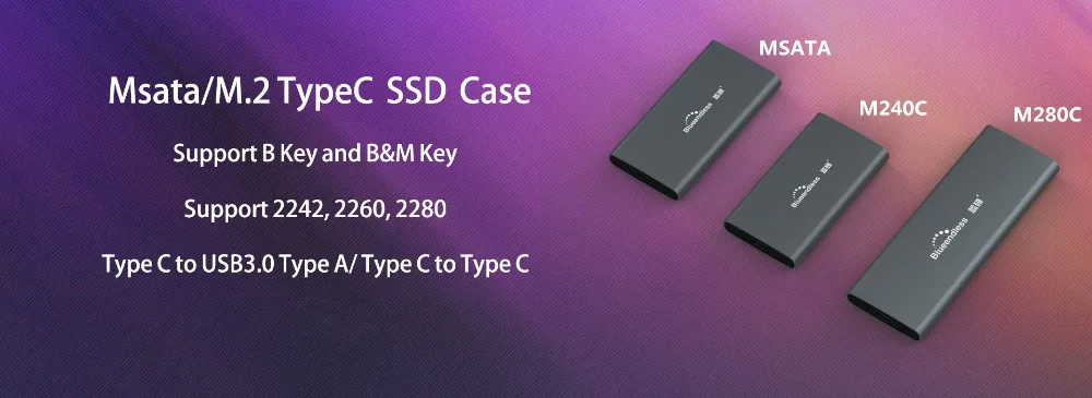 Портативный корпус SSD с поддержкой PCIe M.2 nvme корпуса ssd type c 3,1 gen2 10 Гбит/с Высокоскоростная передача жесткого диска